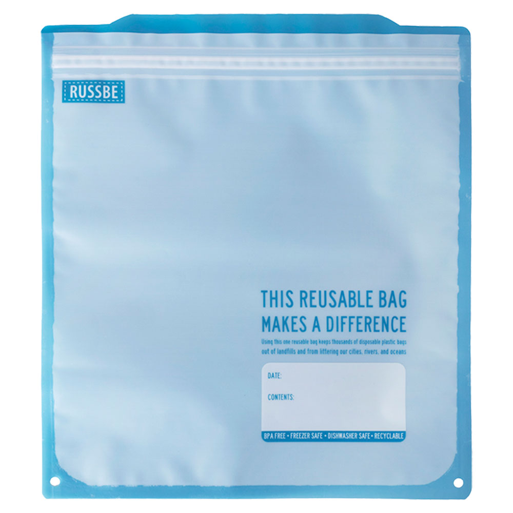 Russbe再利用可能なステートメントバッグ8pcs(青)