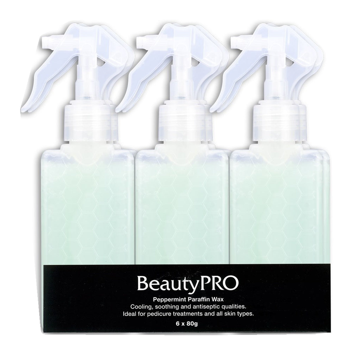 BeautyPRO Peppermint Spray-On Paraffin Wax 80g 6pk