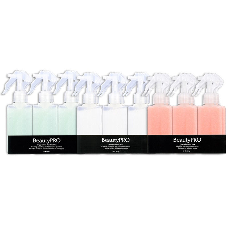 BeautyPRO Peppermint Spray-On Paraffin Wax 80g 6pk
