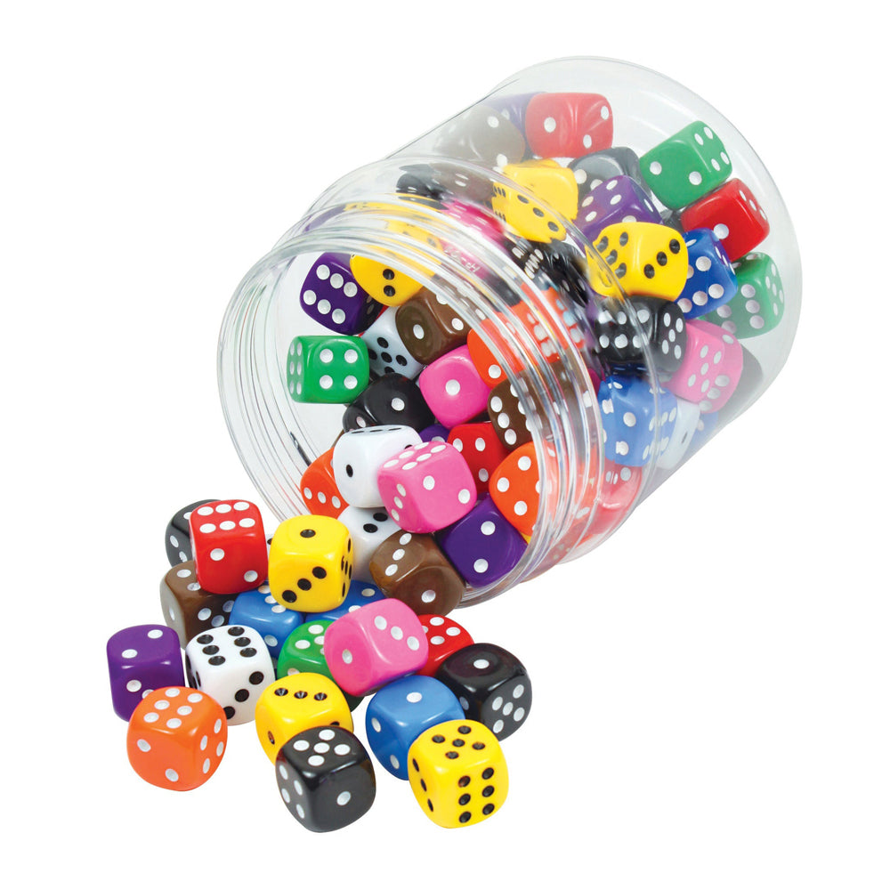 16mm Dot Dice Jar 100pcs