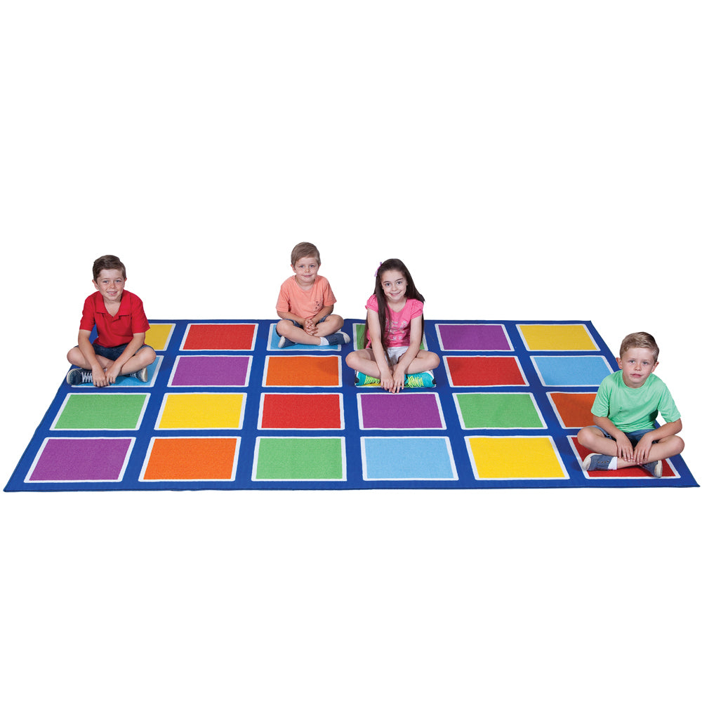 Colour Squares Placement Rug