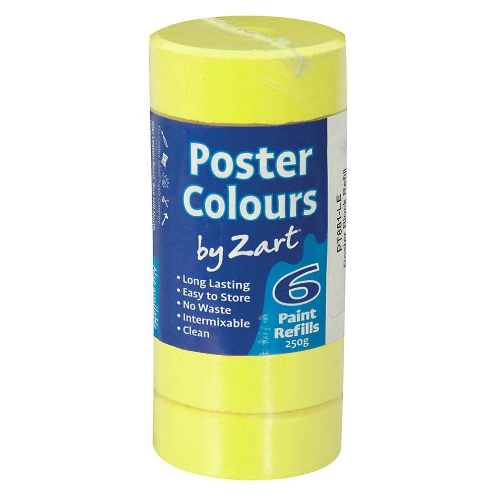 Zart Poster Colours Refill 6pk