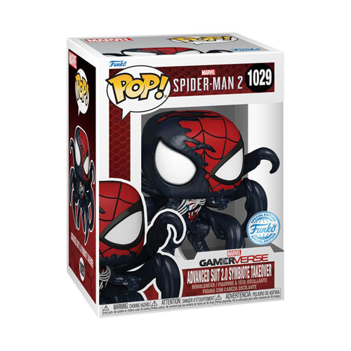 SpiderMan 2 Advanced Suit 2.0 (Symbiote Takeover) Exclusive Pop! Vinyl
