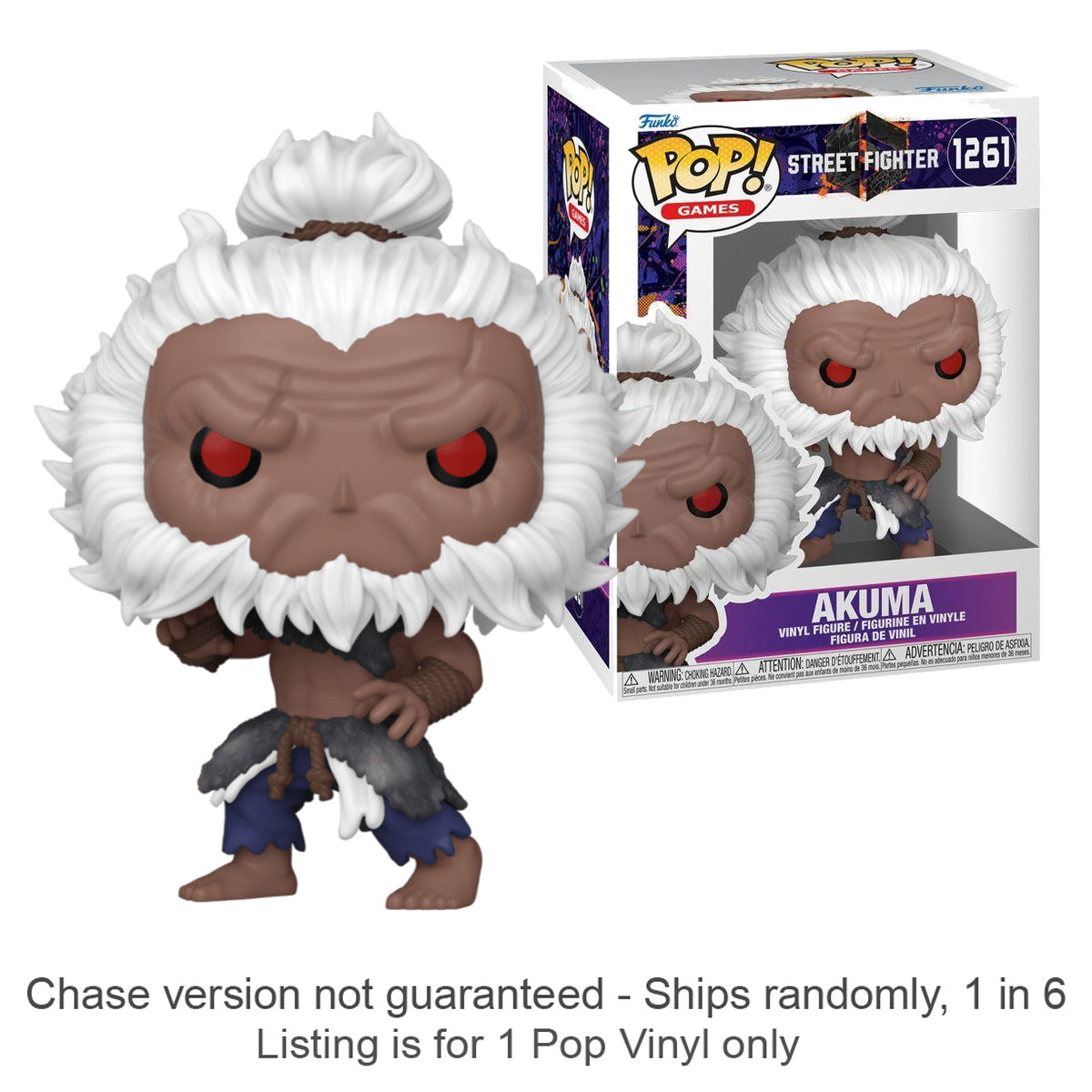 Street Fighter 6 Akuma Pop! Vinyl (Chase Ships 1 in 6)