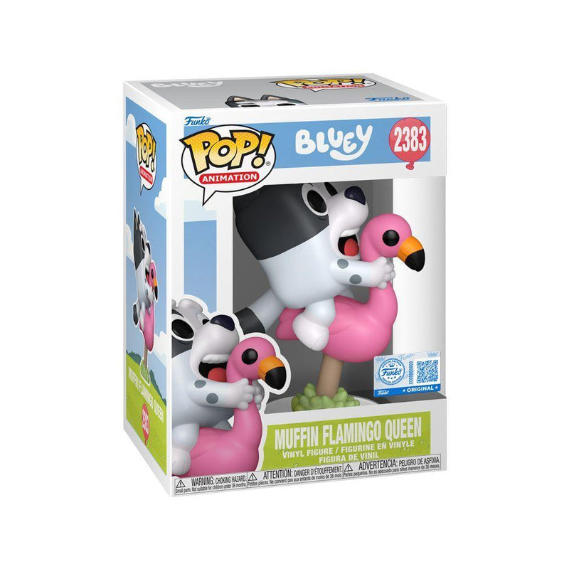 Bluey Muffin Flamingo Queen US Exclusive Pop! Vinyl