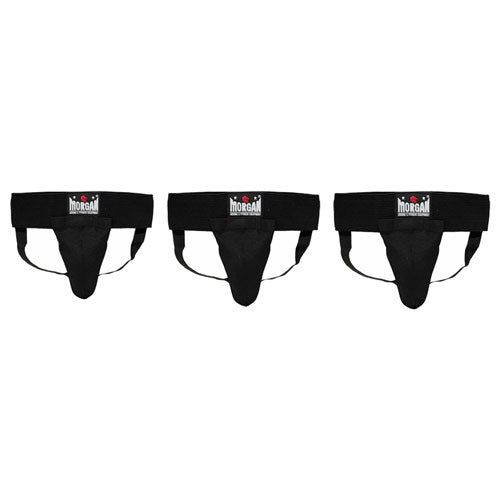 Morgan Classic Elastic Groin Guard with Cup (Black)