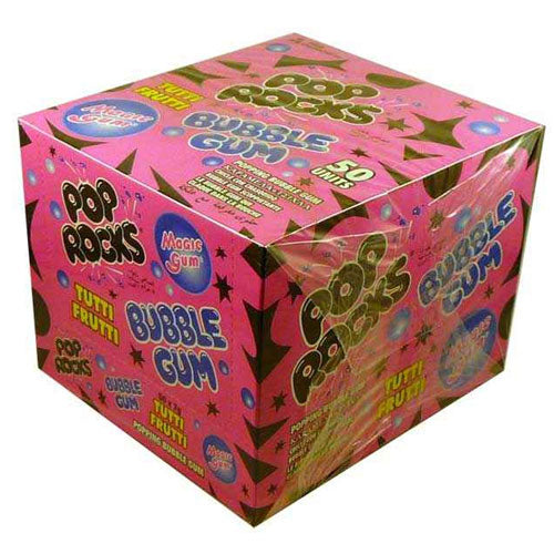 Pop Rocks Tutti-Fruit Bubble Gum 50pcs
