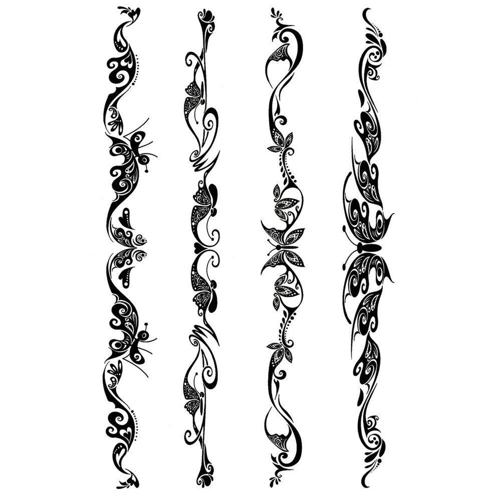 ヘルマアートタトゥーステッカー(黒)