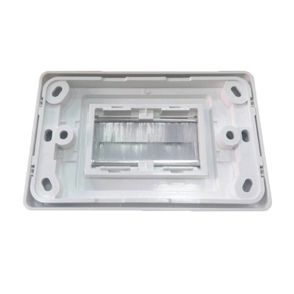 ブラシケーブルエントリウォールプレート(白)