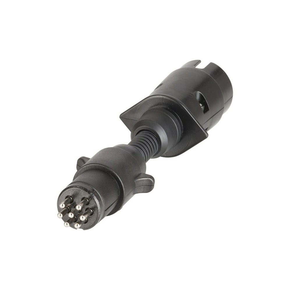 Anhängeradapter 7-poliger Rundstecker auf Rundsteckdose