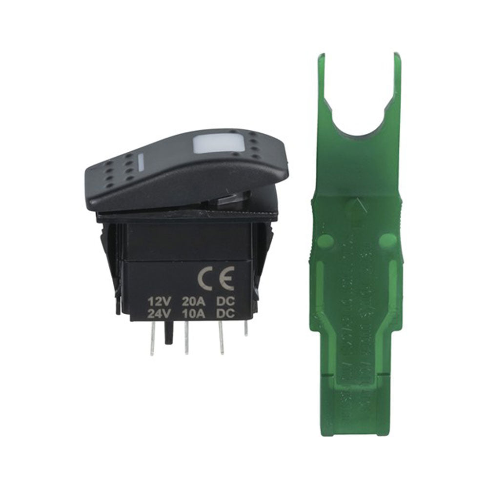 SPDT-Doppelwippschalter mit Etiketten und Abdeckung