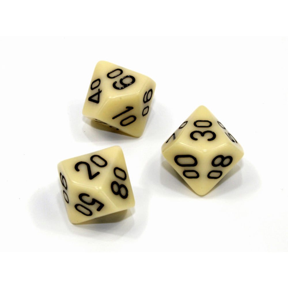 Chessex Tens 10 Dice Opaque Polyhedral
