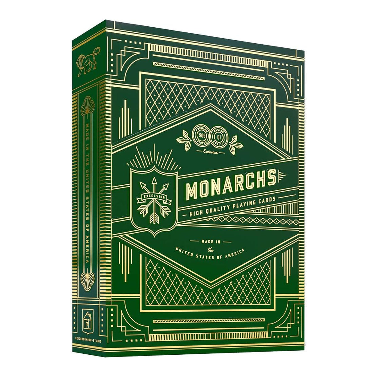 theory11 Monarch Green Playing Cards