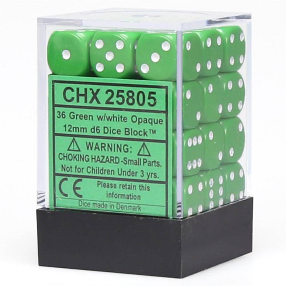 D6ダイス不透明12mm(36個のサイコロ)