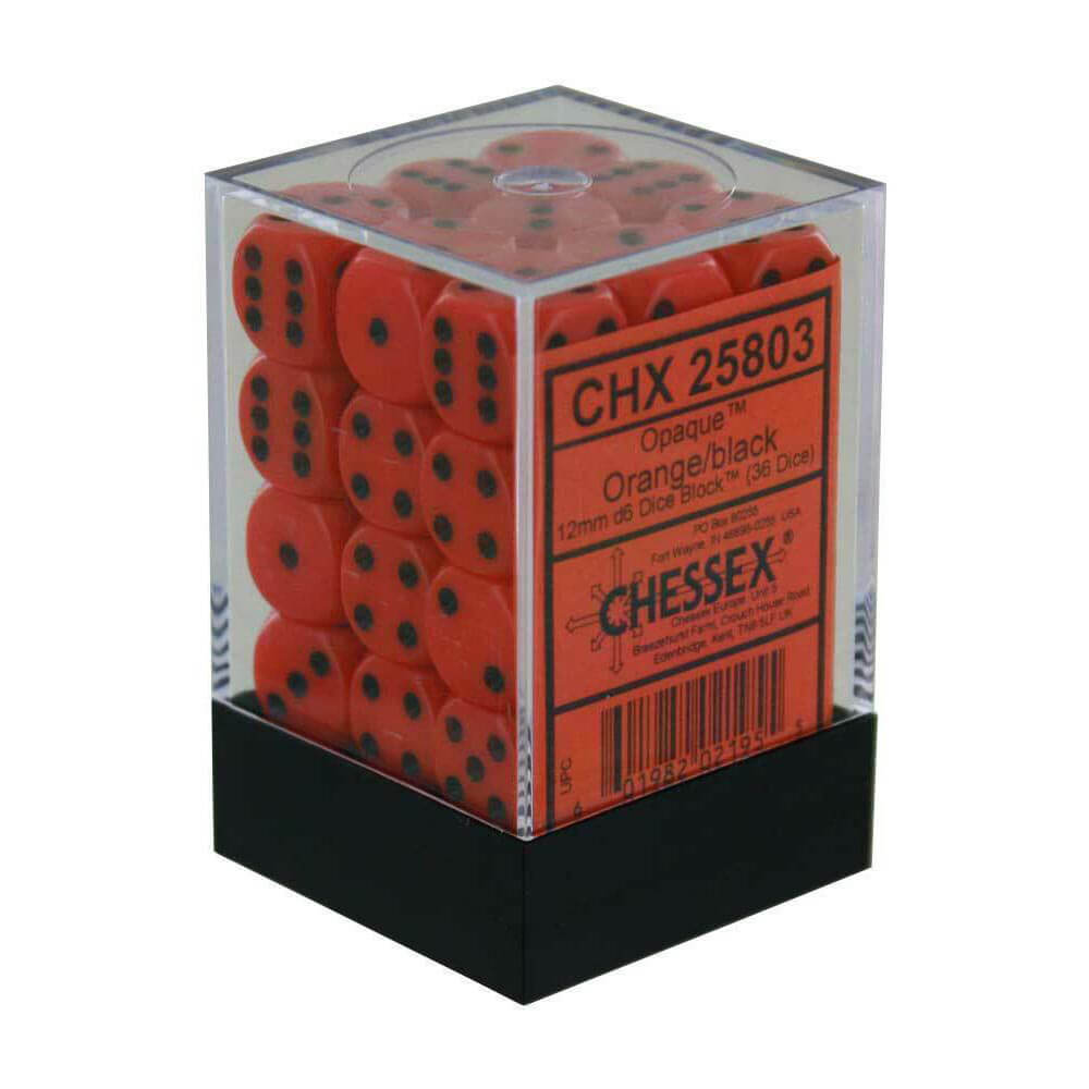 D6ダイス不透明12mm(36個のサイコロ)