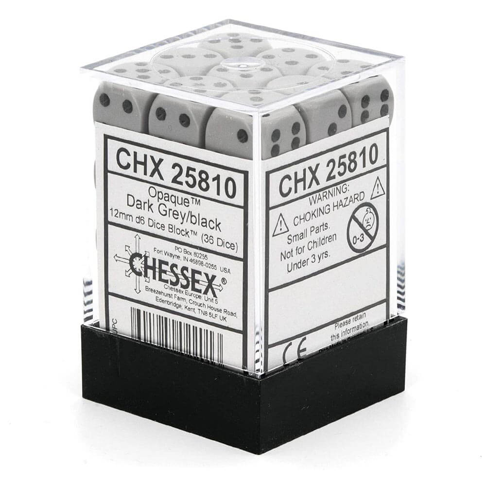 D6ダイス不透明12mm(36個のサイコロ)