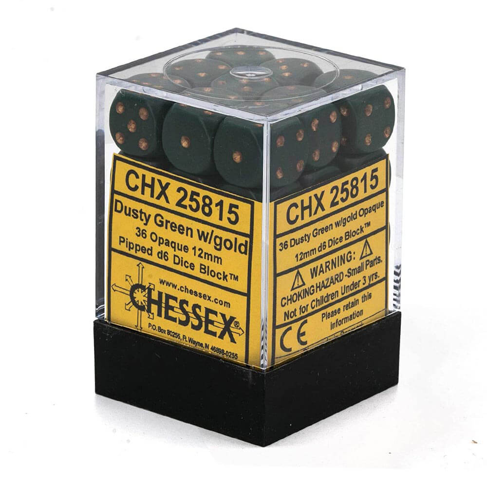 D6ダイス不透明12mm(36個のサイコロ)