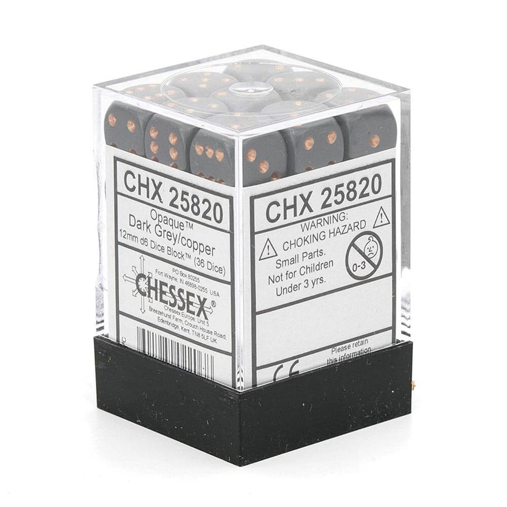 D6ダイス不透明12mm(36個のサイコロ)
