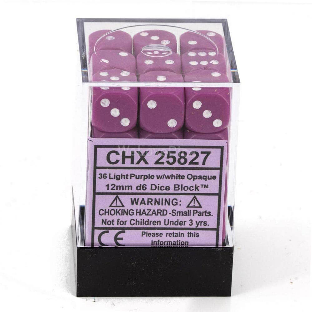 D6ダイス不透明12mm(36個のサイコロ)