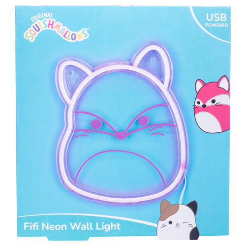 Squishmallows Fifi the Fox Neon Wall Light