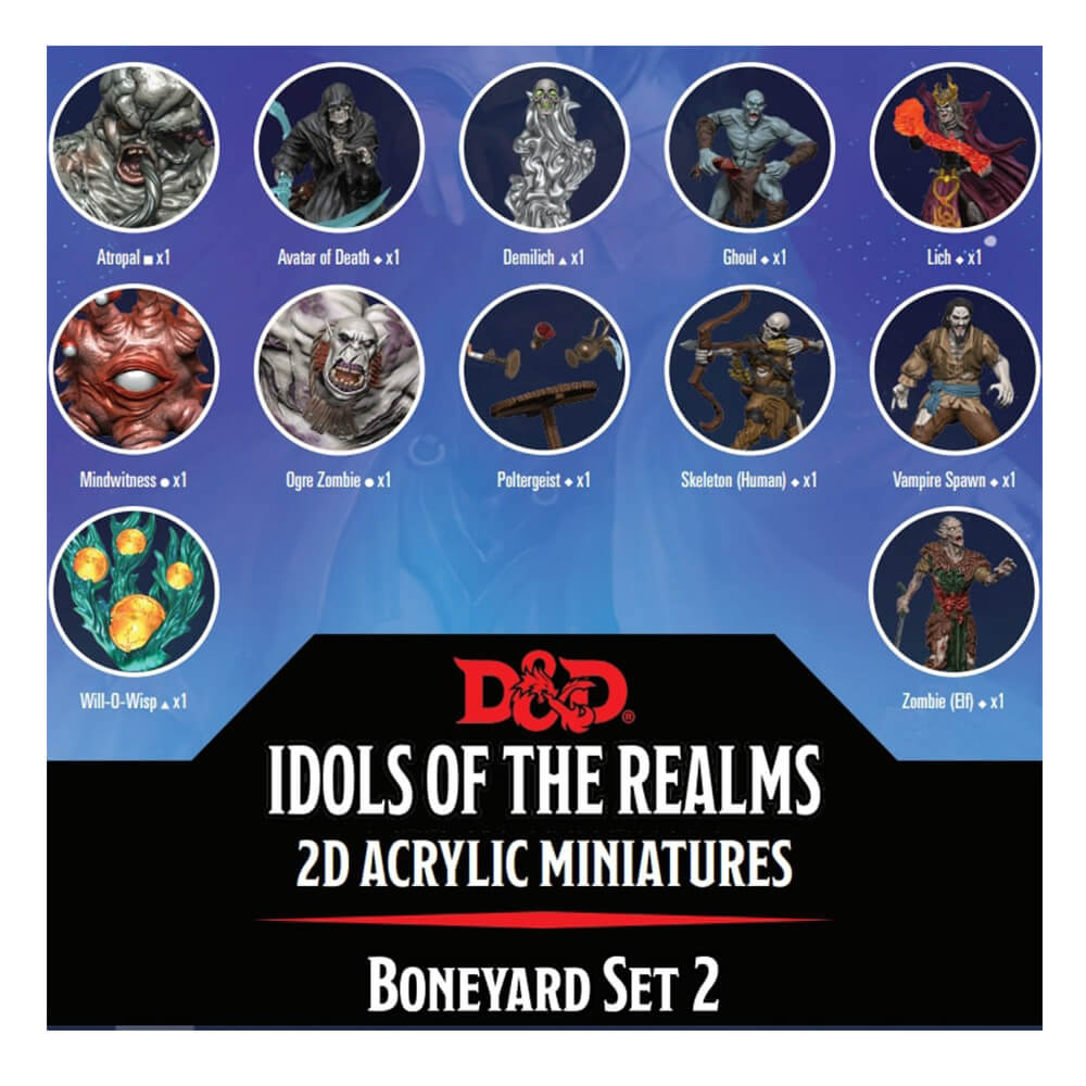 D&D Idols of the Realms Boneyard 2D-Set