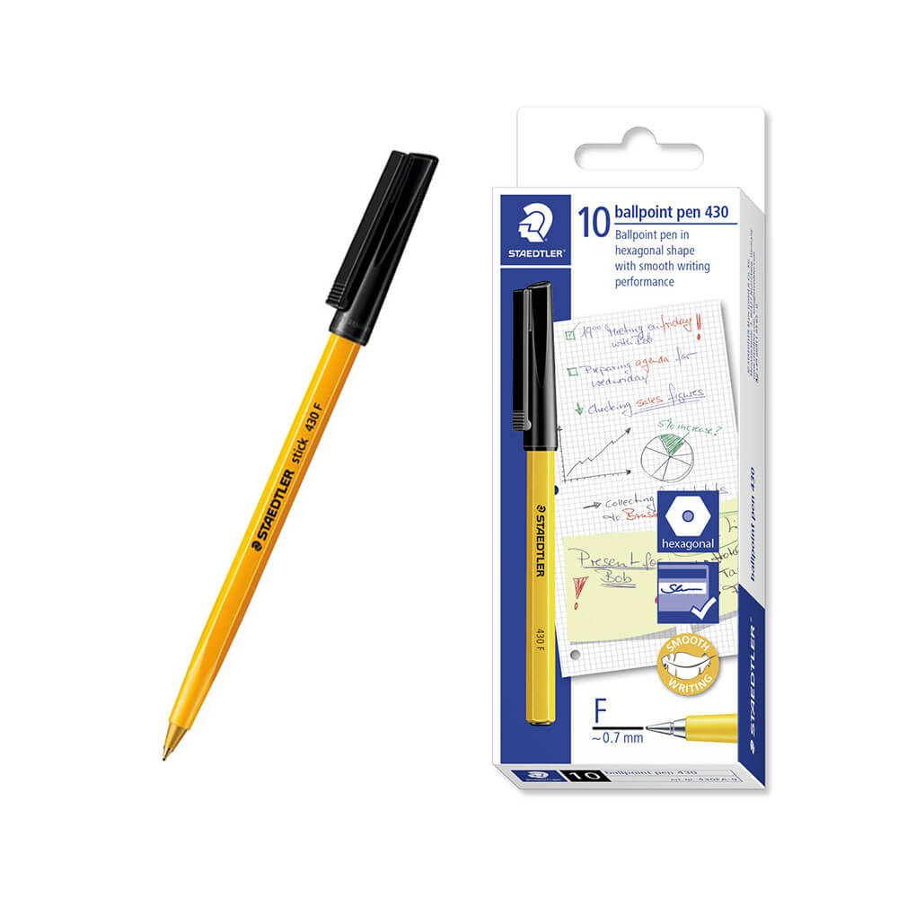 Staedtler Stick Fine Kugelschreiber (Box mit 10 Stück)
