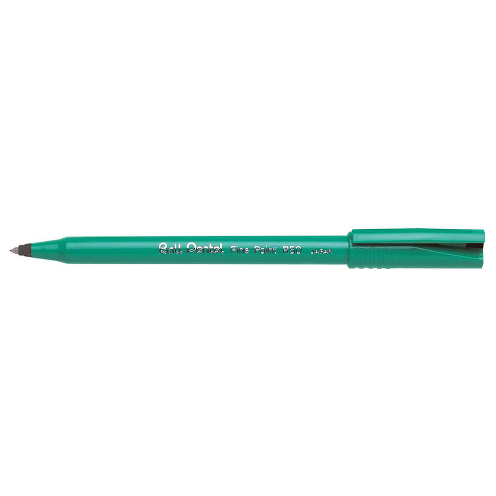Pentel R50 Feiner Tintenroller, 0,8 mm (12er-Box)