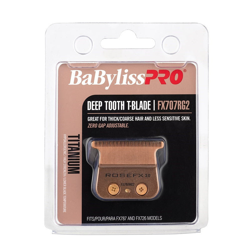 BaBylissPRO Rose Gold T-Blade Deep Tooth 2.0mm