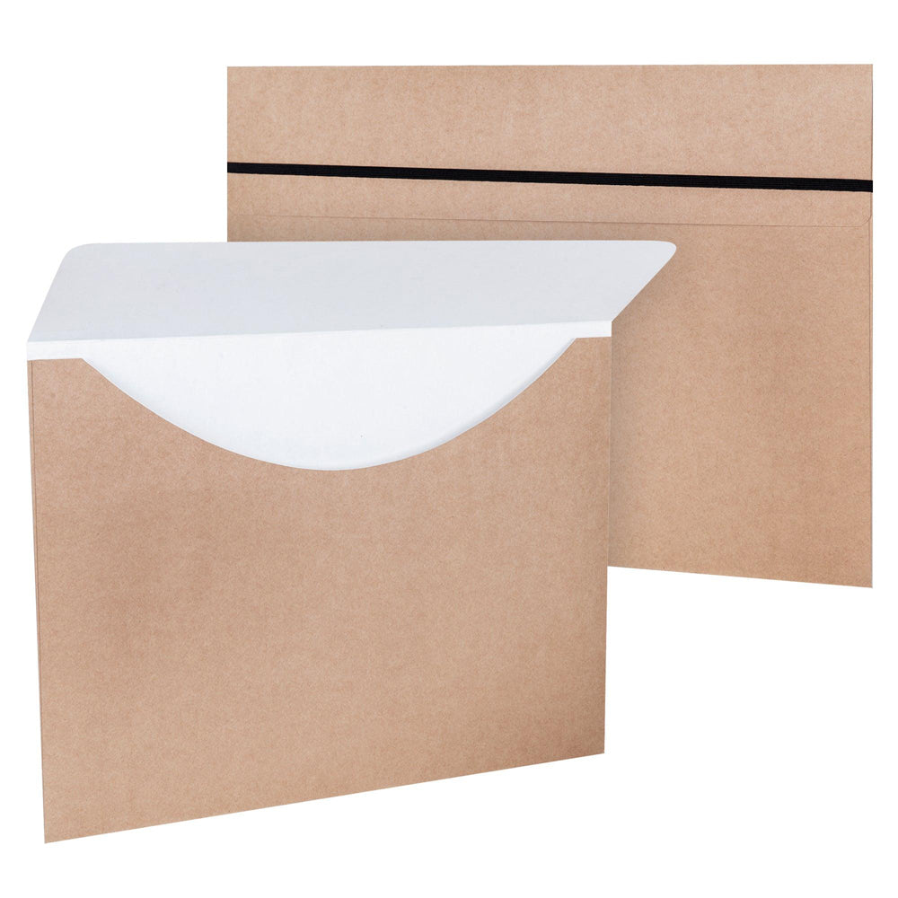A3 Kraft File Folder with Elastic Enclosure