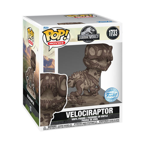 Jurassic Park Velociraptor Fossil US Exclusive 6" Pop! Vinyl