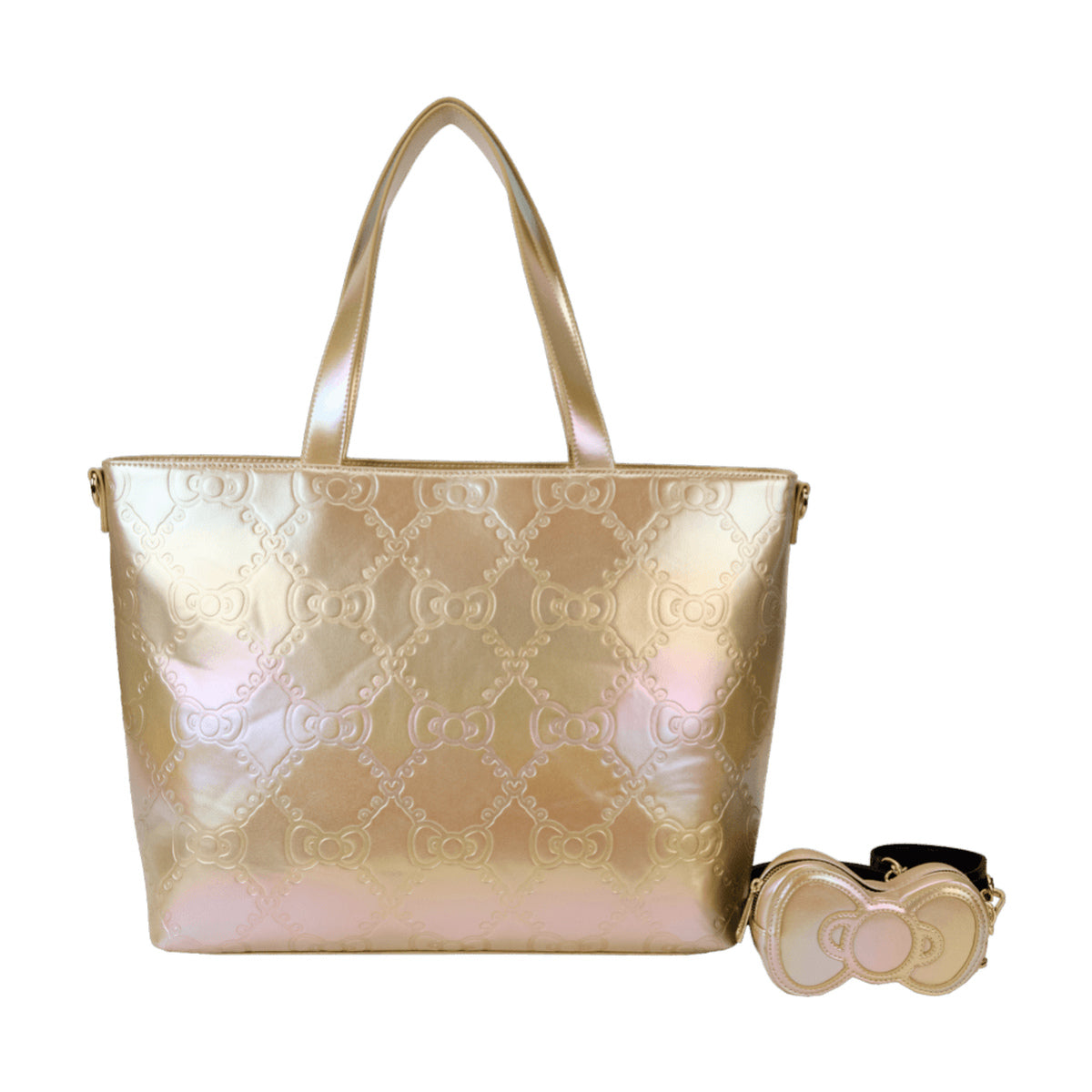 Hello Kitty 50th Anniversary Metallic Gold Tote Bag