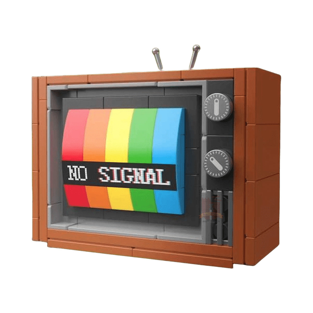 JAKI Retro Color Television Plastic Brick Model Kit
