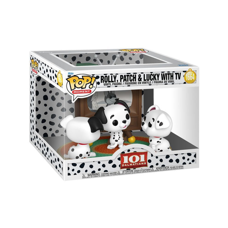 101 Dalmatians 1961 Rolly, Patch & Lucky with TV Pop! Moment