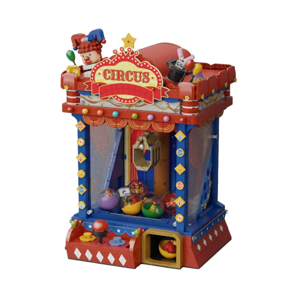 Circus Claw Machine Construction Set (1910 Pieces)