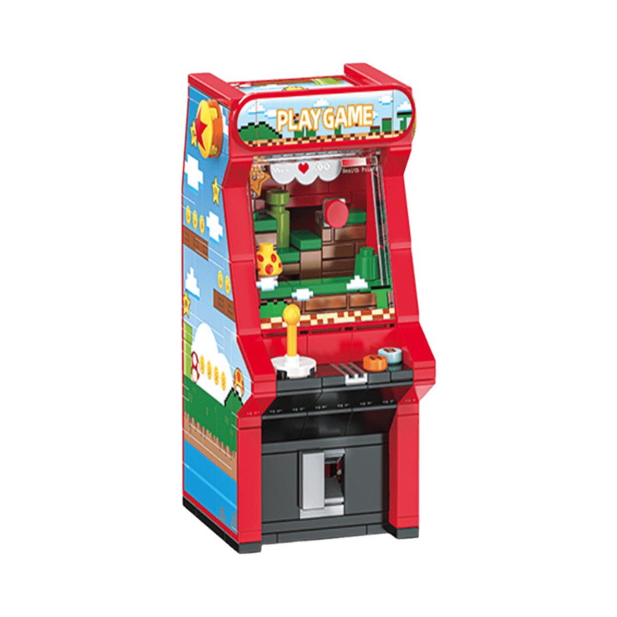 JAKI Arcade Gaming Cabinet Plastic Brick Model Kit