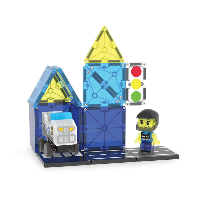 MAGNA-TILES Police Patrol 20-Piece Set