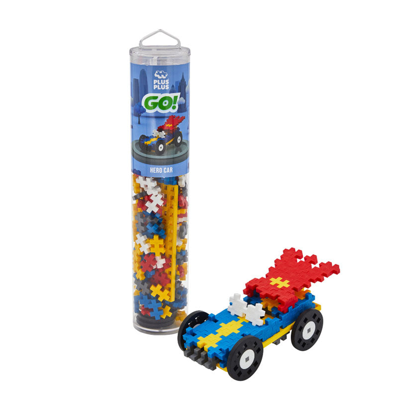 Plus-Plus Colour Cars Building Blocks Tube 200pcs