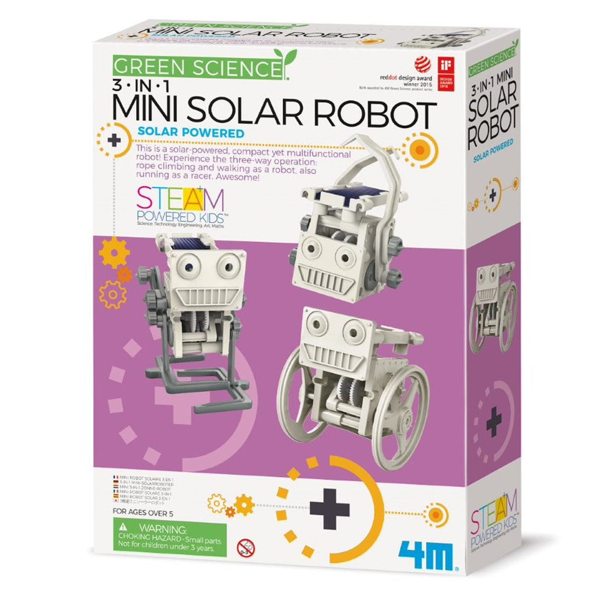 4M Green Science 3 in 1 Mini Solar Robot Kit