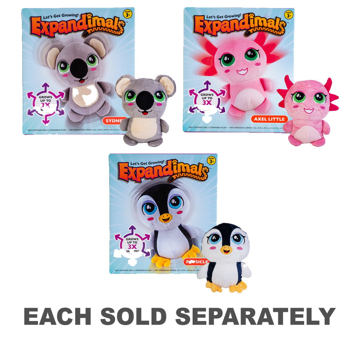 Animal Expandimal Plush Toy