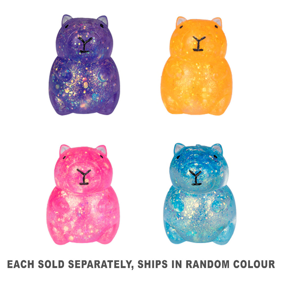 Smoosho's Capybara Glitter Super Squeeze Toy (1pc Random)