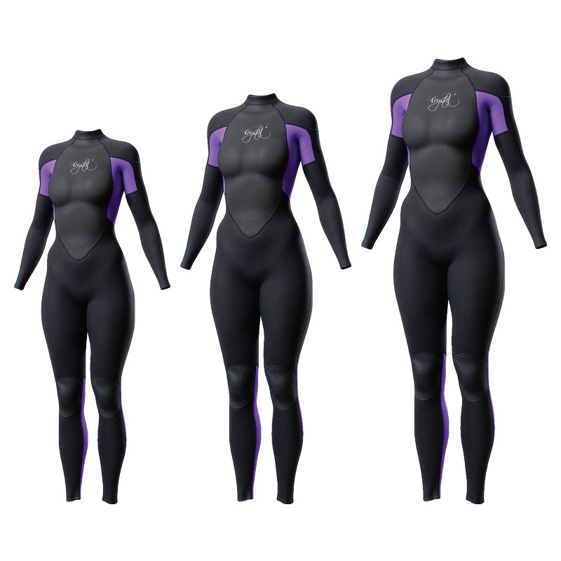 Ladies' Superstretch Steamer 3/2mm (Purple/Black)