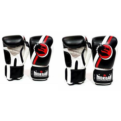 Morgan Classic Boxing Gloves (Black/White)