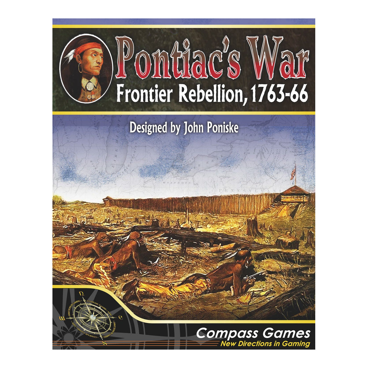 Pontiac's War Frontier Rebellion 1763-1766 Board Game