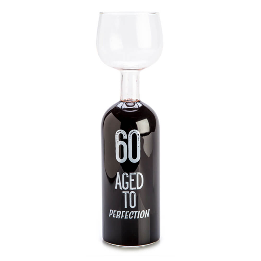 Gelukkige verjaardag wijnflesglas