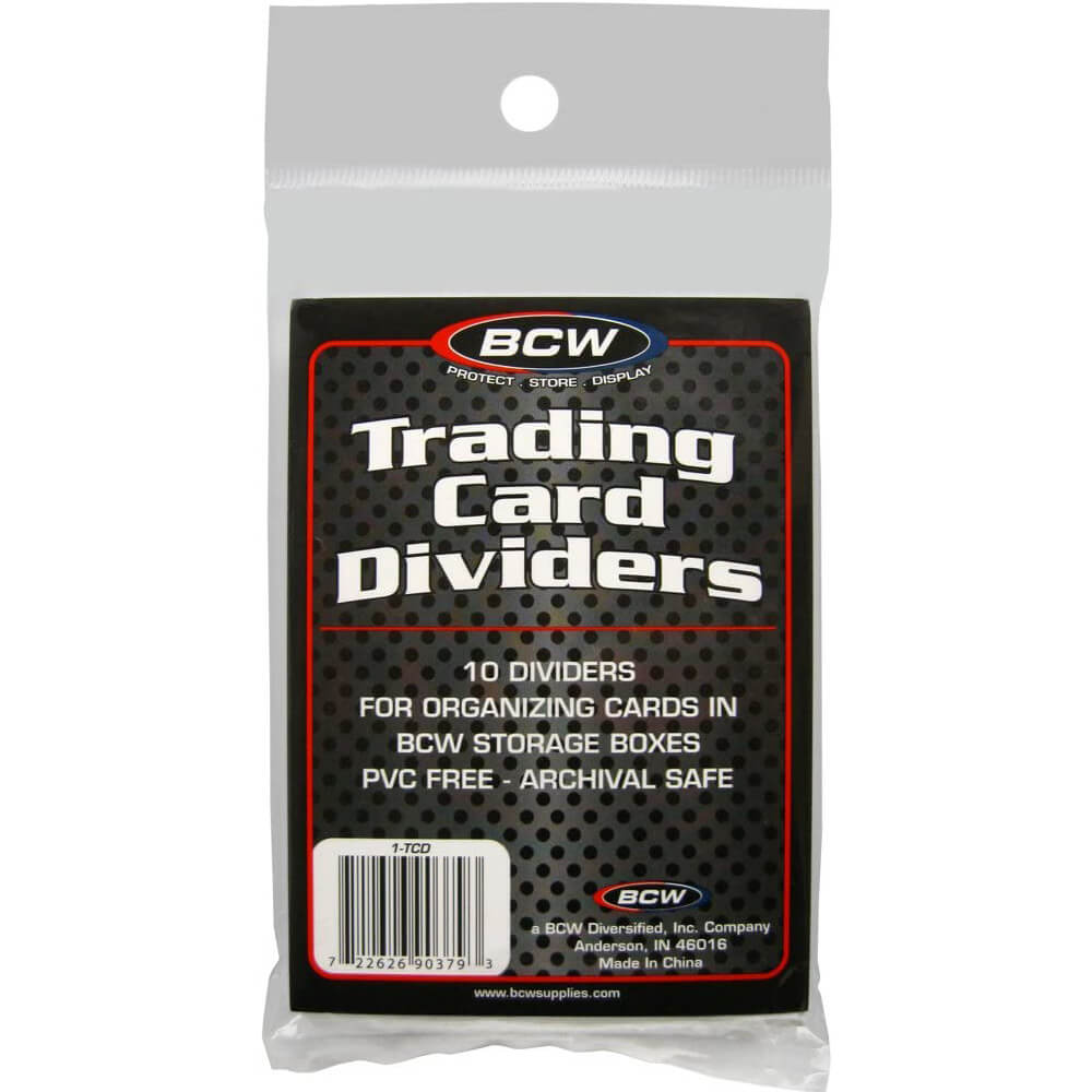 BCW Trading Card Dividers 10 Per Pack